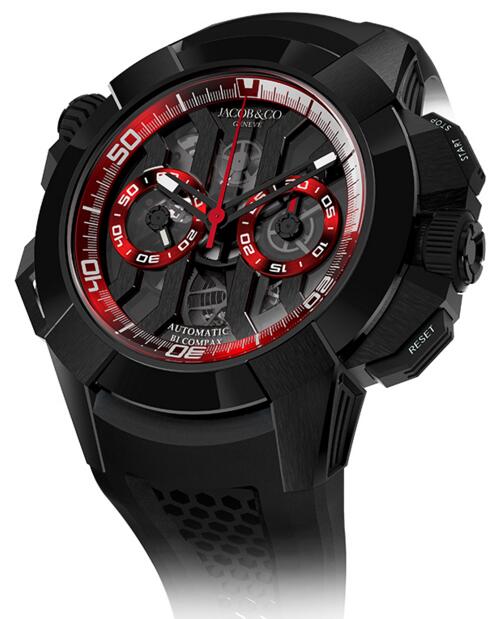 Jacob & Co Replica Epic x Chrono Black Titanium EC311.21.SB.BR.A watch